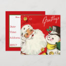 Search for vintage snowman invitations Retro