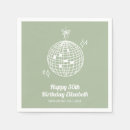 Search for disco ball napkins Disco birthday party