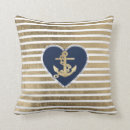 Search for navy gold blue stripes cushions Anchor