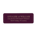 Search for plum wedding return address labels Modern