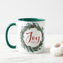 Search for evergreens mugs Red and green