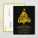 Search for black and gold christmas invitations Modern