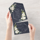 Search for navy blue silver white wedding invitations Modern