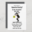 Search for softball player invitations Sports