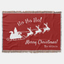 Search for santa claus sleigh blankets Xmas
