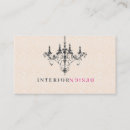 Search for chandelier business cards Elegant