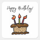 Search for chocolate birthday cake stickers Candles