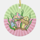 Search for mushroom christmas tree decorations Pink