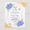 Search for bee on purple invitations For her