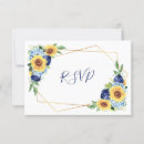 Search for sunflower wedding rsvp cards Modern
