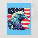 Search for bald eagle and american flag postcards Stars and stripes