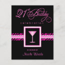 Search for hot pink 21st birthday invitations Stylish