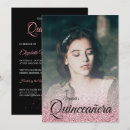 Search for black rose gold quinceanera invitations Sparkle