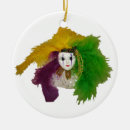 Search for mardi gras mask christmas tree decorations Green