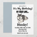 Search for siberian husky dog invitations Pet