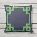 Search for navy blue and green cushions Geometric