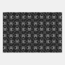Search for skull and crossbones wrapping paper Black
