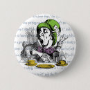 Search for mad hatter badges Vintage