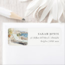 Search for greece return address labels Watercolor