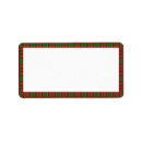 Search for gingham return address labels Kitchen