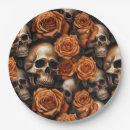Search for skull and roses plates Vintage