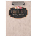 Search for wedding planner clipboards Girly