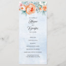 Search for coral wedding programmes Elegant
