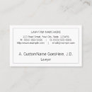 Search for conservatives business cards Lawyer