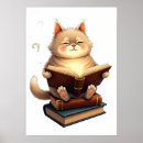 Search for cat reading posters Night