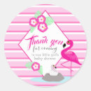 Search for thank you flamingo stickers Baby shower