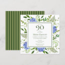 Search for blue flowers birthday invitations Hydrangea