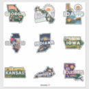 Search for fifty two stickers States