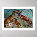 Search for vintage lobster posters Illustration