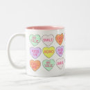 Search for valentines candy hearts mugs Pink