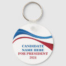Search for for president key rings patriotic