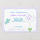 Search for purple and teal baby shower invitations Butterfly