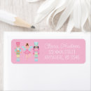 Search for nutcracker ballet return address labels Pink