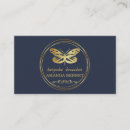 Search for butterfly design business cards Gold