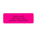 Search for hot pink return address labels Simple