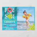 Search for fun in the sun invitations Summer