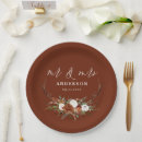 Search for mr and mrs wedding plates Floral