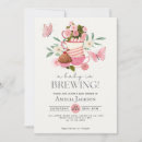 Search for teacup baby shower invitations Baby is brewing
