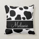 Search for black and white cow print cushions Pattern