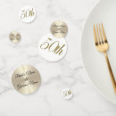 Search for 50th wedding anniversary confetti Gold