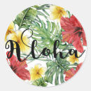 Search for aloha flowers stickers Hawaiian