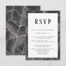 Search for black rsvp cards Geometric