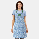 Search for classic white aprons Blue and white