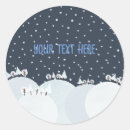 Search for peaceful scene stickers Blue
