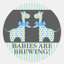 Search for green giraffe baby shower stickers Blue