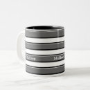Search for grey striped mugs White